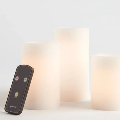 Enchanting 3-Pack LED Flameless Candles with Realistic Black Wicks – Perfect for Any Home Decor