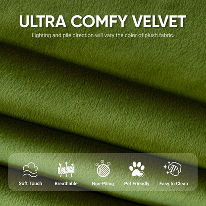 Bean Bag Chair for Adults, High-Density Foam, Dutch Velvet, Green
