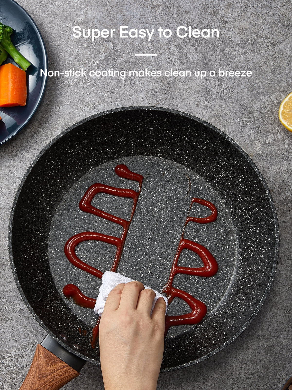 Pots and Pans Set with Lids 15 Pcs, Aluminum Nonstick Induction Cookware Sets
